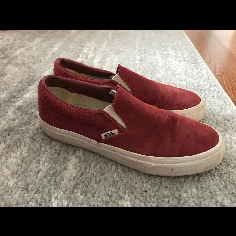 REDISH SUEDE VANS